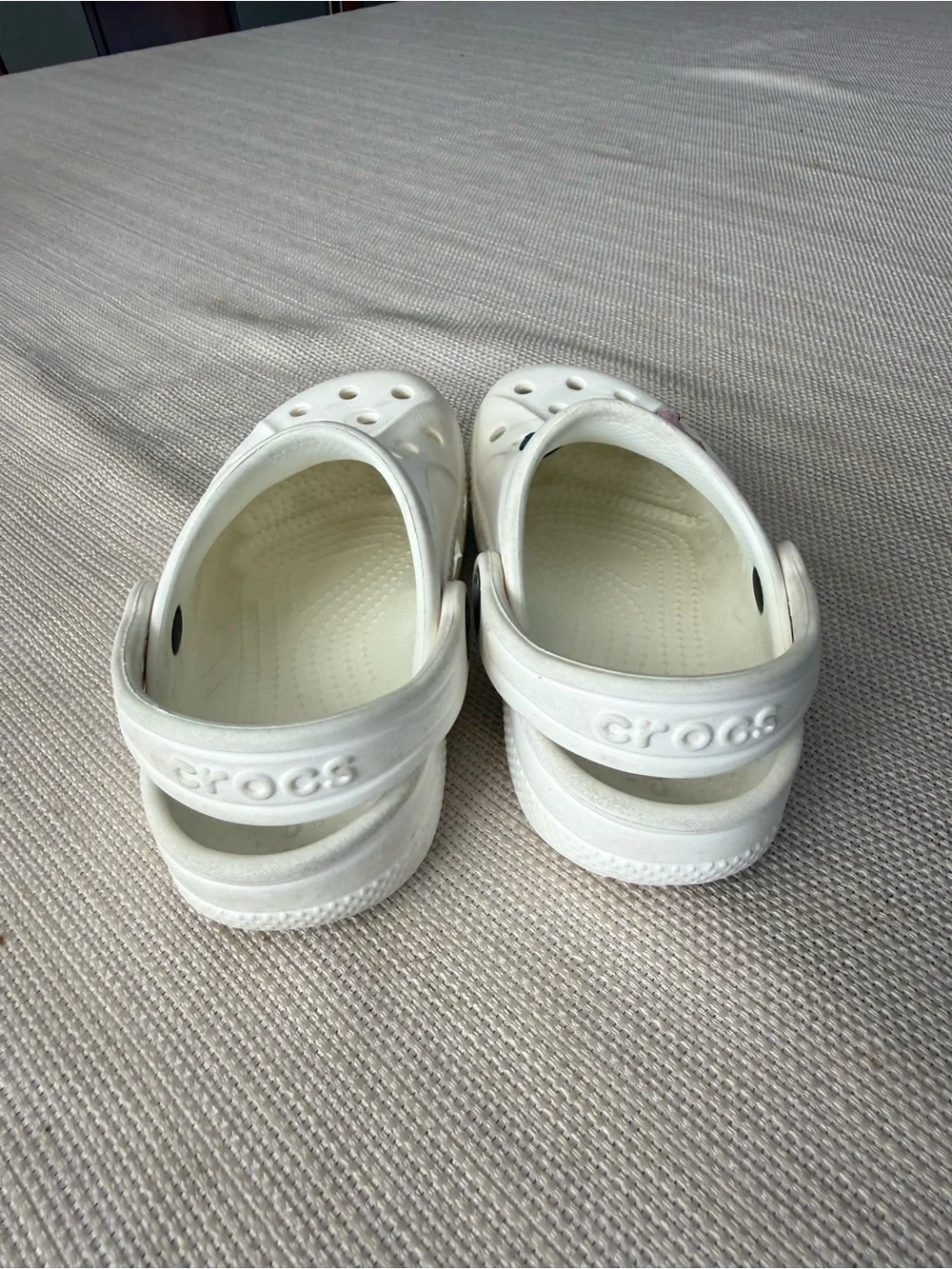 Crocs Classic Kids White Slip-On Clog Shoes